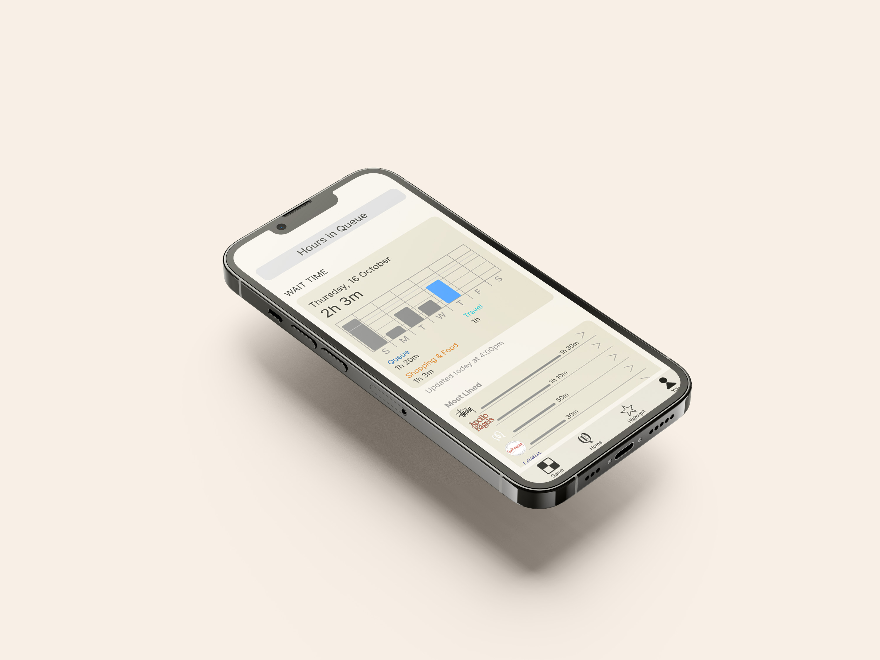 The Daily Queue UIUX screen 1